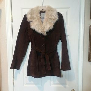 🌺Stylish Brown Leather Coat🌺